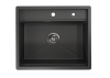 Мойка кухонная Granula Kitchen Space KS-6051 черный матовый фото 3