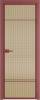 Межкомнатная дверь Profil Doors 4 AX цвет профиля Красный антрацит, стекло безопасное 6 мм мору золото 600x2000