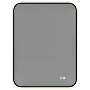 Зеркало Aquanet Контур 00367661 LED подсветка, подогрев, черное, 80x60
