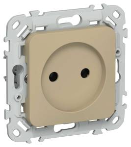 Розетка 1-местная IEK Flite FI-R10-10-1-K59 хаки