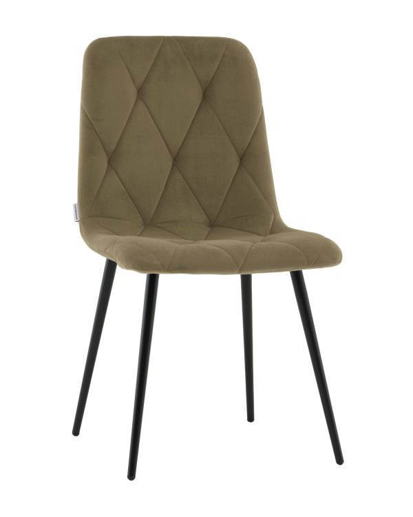Стул Stool Group Одди Diamond AV 443-Col-KP3-9005 пыльно-оливковый, велюр