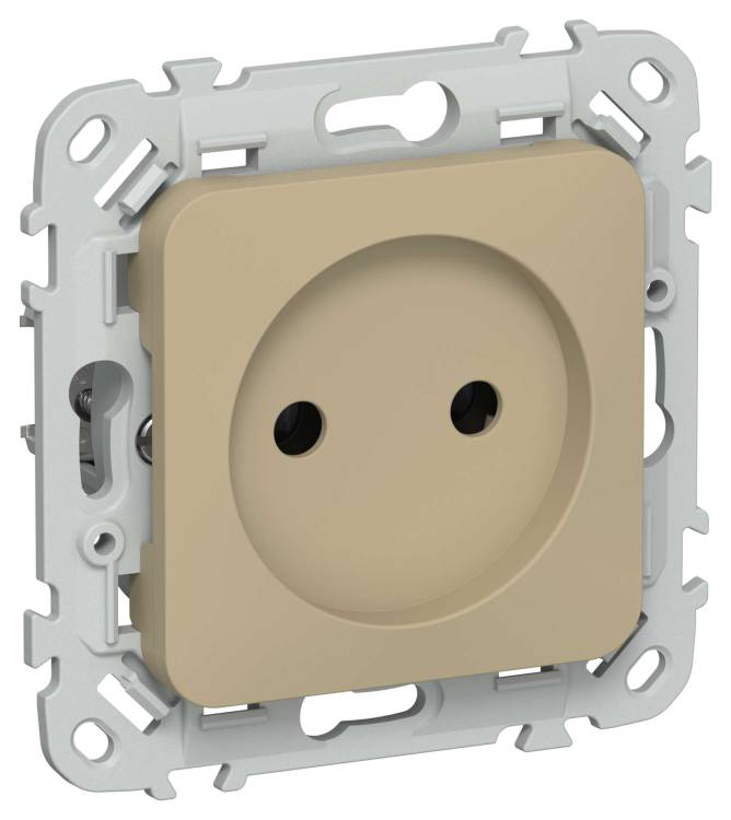 Розетка 1-местная IEK Flite FI-R10-10-1-K59 хаки