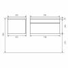 Тумба под раковину Uperwood Eva 3930213464 подвесная, выдвижной ящик, дуб харбор белый, 75 см фото 9