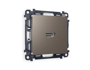 Комплект механизма розетки HDMI 2.0 Ambrella Volt Alfa MA644010