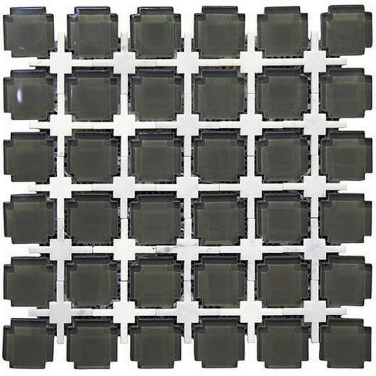 Мозаика Skalini Malaga MLG-2 Черно Белая 30.5x30.5