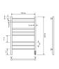 Полотенцесушитель электрический Comfysan Luce 013479 EC-8 80/50 черный матовый фото 2