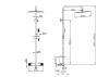 Душевая стойка Boheme Uno 468-T-BRB с термостатом, Brushed Bronze фото 2