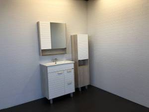 Мебель для ванной Comforty Клеон-75Н дуб дымчатый