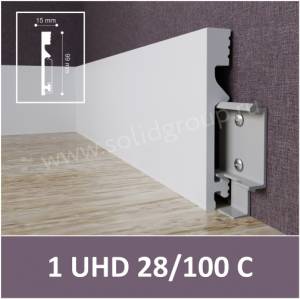 Плинтус под покраску Solid 1 UHD 28/100C 2000x100x15