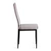 Стул Tetchair Easy (mod. JSC02-1) 21259 металл, флок, Light grey (светло-серый) HLR14/черный фото 2
