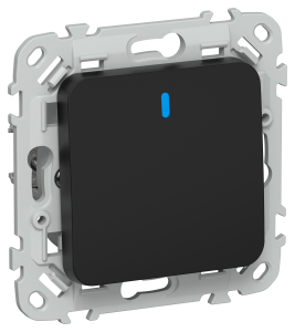 Выключатель 1-клавишный IEK Flite FI-V10-1-10-1-K02 черный