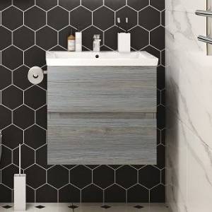 Тумба с раковиной Art&Max Techno подвесная, 70, сосна