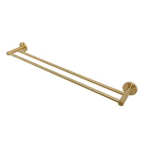 Полотенцедержатель Cezares Relax RELAX-THD-65-BORO двойной, брашированное золото, 65.5 см