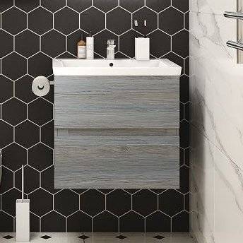 Тумба с раковиной Art&Max Techno подвесная, 70, сосна