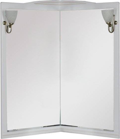 Зеркало Aquanet Луис 70 белое, угловое