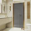 Душевая дверь в нишу MaybahGlass MGD-440-3 профиль золото, стекло графит матовый, 1980x890
