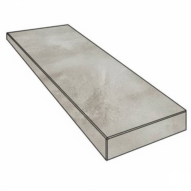 Ступень Gardenia Orchidea Esedra 2.0 G0076102 Gradone Angolare SX Grigio 4x32x80