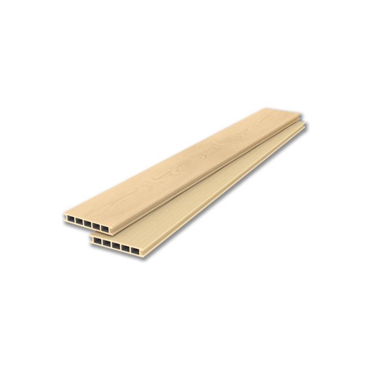 Террасная доска Lecole ДПК Natur+Wide Слоновая кость 6000x145x25