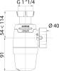 Сифон для раковины Wirquin Neo Air 30987069 без гофры фото 2