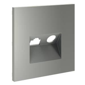 Лицевая панель для ТВ-розетки+Ethernet RJ45 Voltum S70 VLS002705 сталь