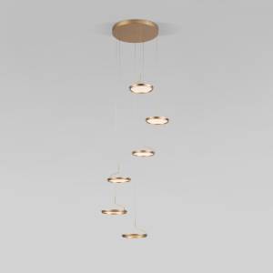 Подвесной светодиодный светильник Eurosvet Crespella 90034/6 золото