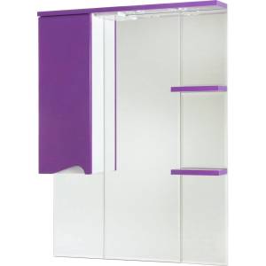 Зеркало Bellezza Эйфория 80 L фиолетовое, с подсветкой