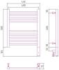 Полотенцесушитель электрический Сунержа Богема 3.0 прямая 00-5805-5040 500х400 МЭМ правый фото 2