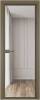 Межкомнатная дверь Profil Doors 1 AV цвет профиля Шампань, стекло безопасное 6 мм прозрачное 600x2000