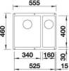 Мойка кухонная Blanco Subline 340/160-U 523565 серый бежевый фото 5