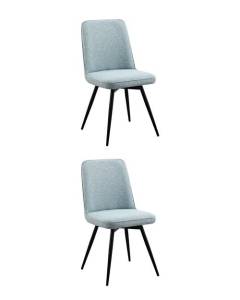 Набор из 2 стульев Stool Group Flatt OS-2451Z Lumos-82 DUAL X2 светло-зеленый, вращающиеся