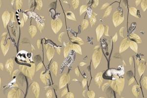 Бесшовные Eco обои Ortograf Miracle 33863 Fancy beige Кристалл OE-S