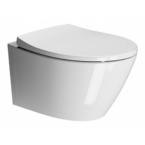 Унитаз подвесной GSI Modo 9816FR209 Swirlflush с крышкой-сиденьем, белый матовый