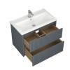 Тумба с раковиной Veneciana Alterno 80 58049 серый матовый фото 2