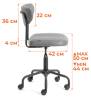Кресло компьютерное Tetchair Slim 20200 серый, искуственная кожа фото 13