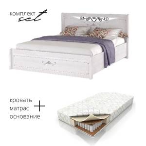 Кровать Арника Афродита 20 Н0-00130058 лиственница сибио, с ПМ и матрасом BSA 140x200