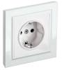 Розетка 1-местная с заземлением и шторками IEK Brite BR-R14-16-K01-F белый