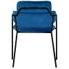 Стул Bradex Home Napoli FR 0718, синий с черными ножками фото 4