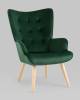 Кресло Stool Group Хью QH-8901K HLR-57 темно-зеленый, велюр фото 2