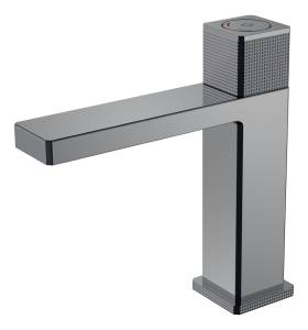 Смеситель для раковины Boheme Quad 159-SGM автоматический, Shine Gun Metal