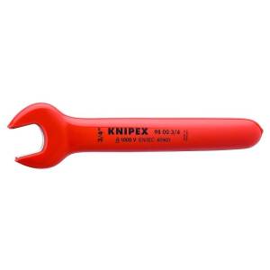 Ключ гаечный рожковый KNIPEX дюймовый VDE, размер под ключ 3/4 , 190.5 мм, диэлектрический
