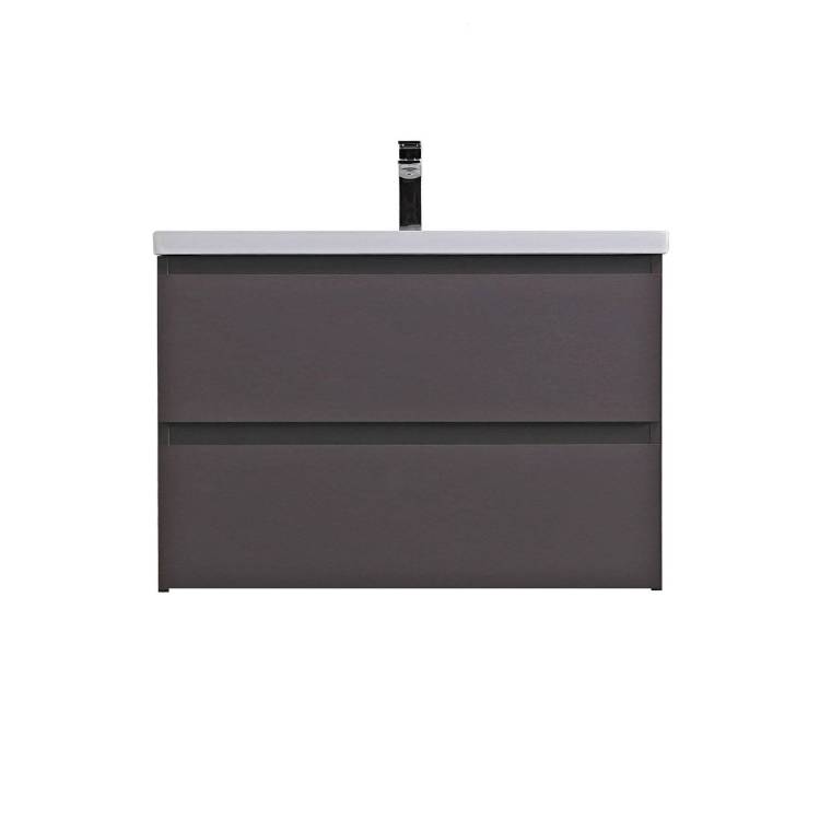 Тумба с раковиной BelBagno Темно-серый матовый, раковина CZR-8070-75