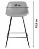 Стул полубарный Stool Group Деймон AV 463-H/grap-9005(PP) Серый фото 9