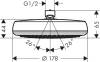 Верхний душ Hansgrohe Crometta Overhead shower 160 1jet 26577000 фото 6
