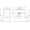 Тумба с раковиной Kerama Marazzi Piano белый, тумба PI.F.75\WHT + рак. PI.wb.75 фото 4