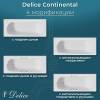 Чугунная ванна Delice Continental DLR230613R-AS 170x70, с антискользящим покрытием, с отверстиями под ручки, без ножек фото 7