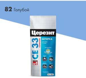 Затирка Ceresit CE 33 Comfort 82 Голубой фольга 2 кг