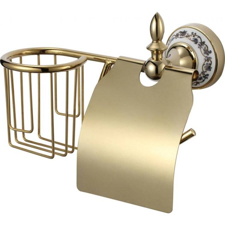 Держатель для туалетной бумаги и освежителя Savol 68b S-R06851B золото