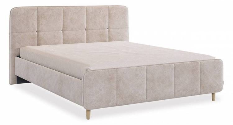 Кровать двухспальная Mebelson Грета KM1.6-22.2758 песок алькантара