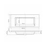 Раковина Uperwood Infinity RInfinity100wg0 без отверстия для смесителя, белая глянцевая, 100x45 фото 7