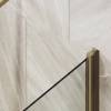 Шторка на ванну MaybahGlass MGV-783-2 70x140, поворотная, стекло бронза 6 мм, профиль бронза, с полотенцедержателем фото 4